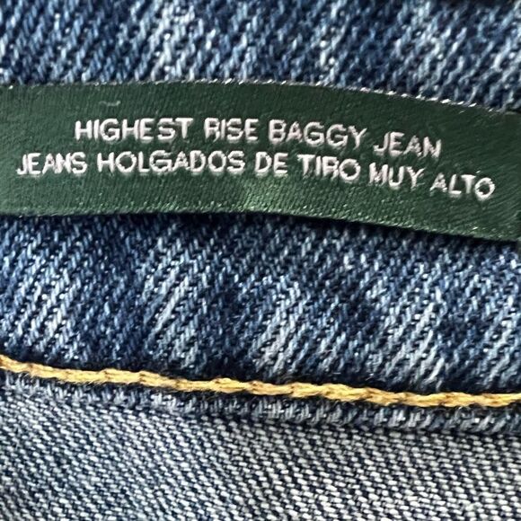 Wild fable highest rise baggy jeans distressed medium wash size 29/8 - Picture 7 of 16